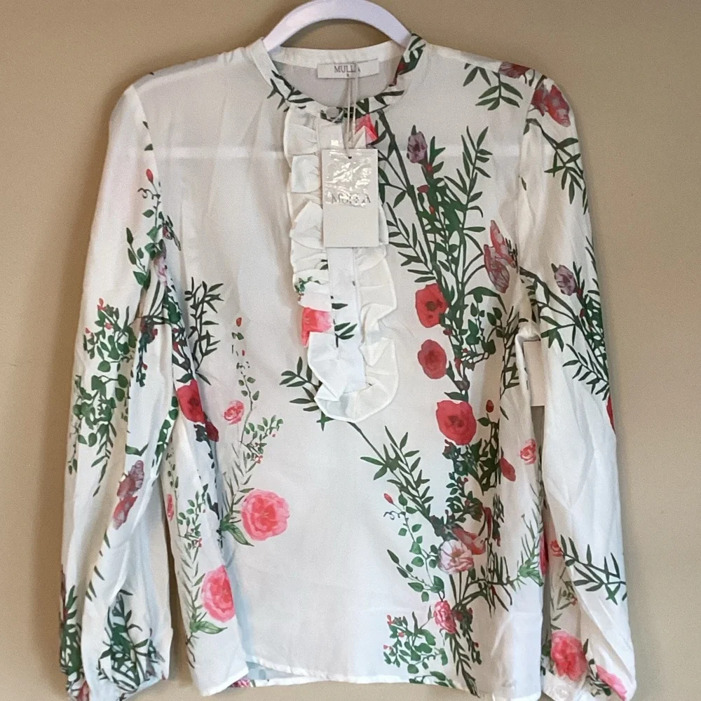 MULLA Floral Print Women's Pant Set NWT Loose Fit - Picture 5 of 7